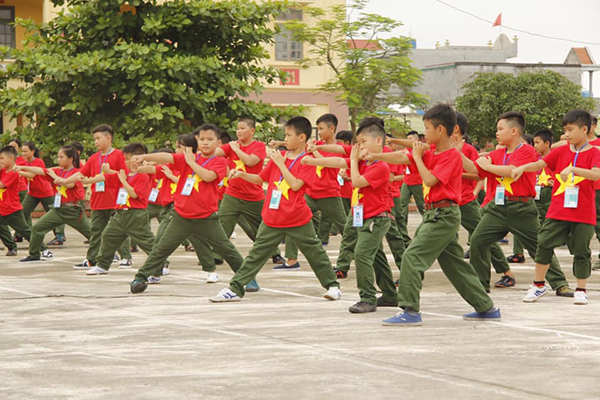 Các con được tham gia nhiều hoạt động rèn luyện